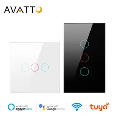 (Novos Usuários) Interruptor Avatto 3 Teclas Touch Tuya Wifi