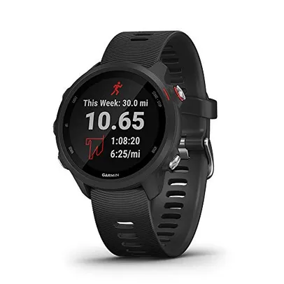 Monitor Cardíaco de Pulso com GPS Garmin Forerunner 245 Music Preto e Vermelho EU