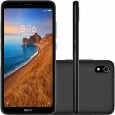 Smartphone Xiaomi Redmi 7A 32GB 2GB RAM Versão Global Desbloqueado Preto - R$563