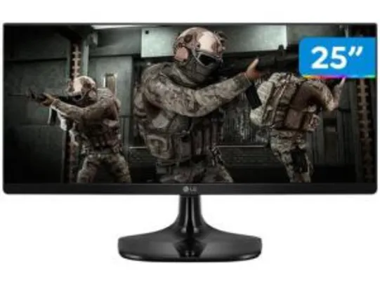 Monitor Gamer LG 25UM58G 25” LED IPS - Full HD HDMI 75Hz 1ms | R$ 845