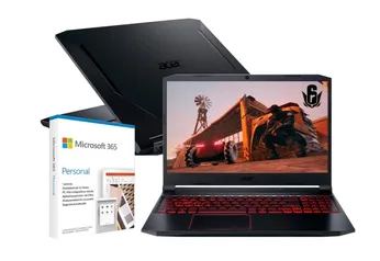 Notebook Gamer Acer Aspire Nitro 5 AN515-55-705U + Microsoft 365 Perso