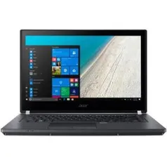 Notebook Acer Travelmate P4 Intel Core I5 7200U 8GB 1TB 14´´ com Leitor Digital Windows 10 PRO Preto TMP449-G2-M-513D - R$2369