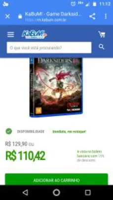 Game Darksiders III PS4 - R$110