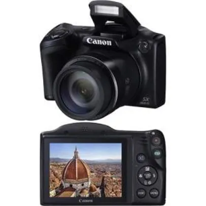 [AMERICANAS] Câmera Digital Semiprofissional Canon Powershot SX400IS 16MP Zoom Óptico 30x Cartão 8GB Preta - R$485