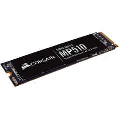 SSD Corsair Force MP510, 240GB, M.2 2280, NVMe, Leitura 3100MBs Gravação 1050MBs, CSSD-F240GBMP510 | R$ 289