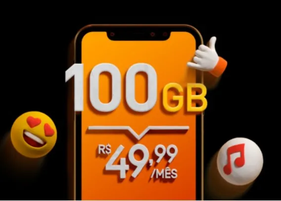 Oi Controle 100 GB + Apps Ilimitados + Ligações Ilimitadas