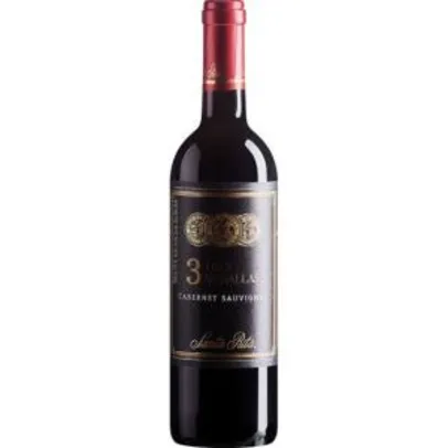 Vinho Chileno Tinto Cabernet Sauvignon Três Medallas SANTA RITA 750ml | R$18