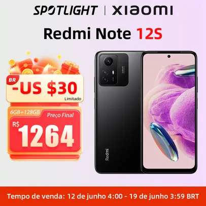 Smartphone Xiaomi Redmi Note 12S 8GB/256GB Versão Global