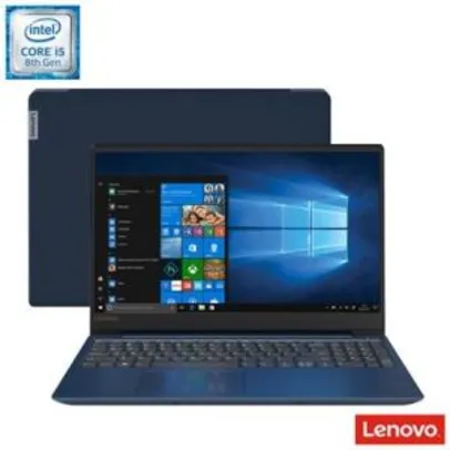 Notebook Lenovo, Intel® Core™ i5 8250U, 8GB, 1TB, Tela 15,6'',  por R$ 2562