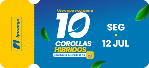 Use o app Abastece Aí e concorra a 10 Corollas Híbridos