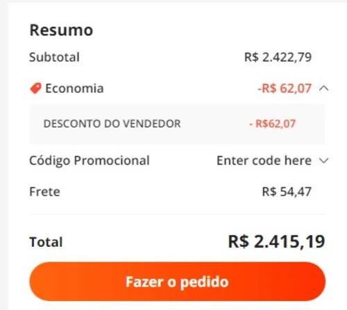 Imagem na descrição da promoção