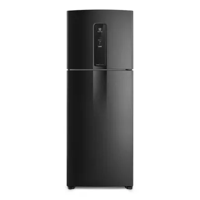 (CASHBACK ELECTROLUX R$3494.05) Geladeira Electrolux Frost Free Inverter 480L Efficient com AutoSense SmartBivolt Duplex cor Black Inox Look (IT70B)