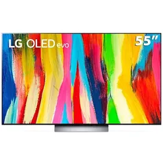 Smart TV 55 LG 4K OLED55C2 Evo 120Hz, G-Sync, FreeSync, 4x HDMI 2.1, Inteligência Artificial