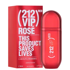 Perfume 212 Red VIP Rose Carolina Herrera Feminino Eau de Parfum R$353