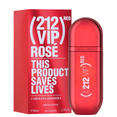 Perfume 212 Red VIP Rose Carolina Herrera Feminino Eau de Parfum R$353