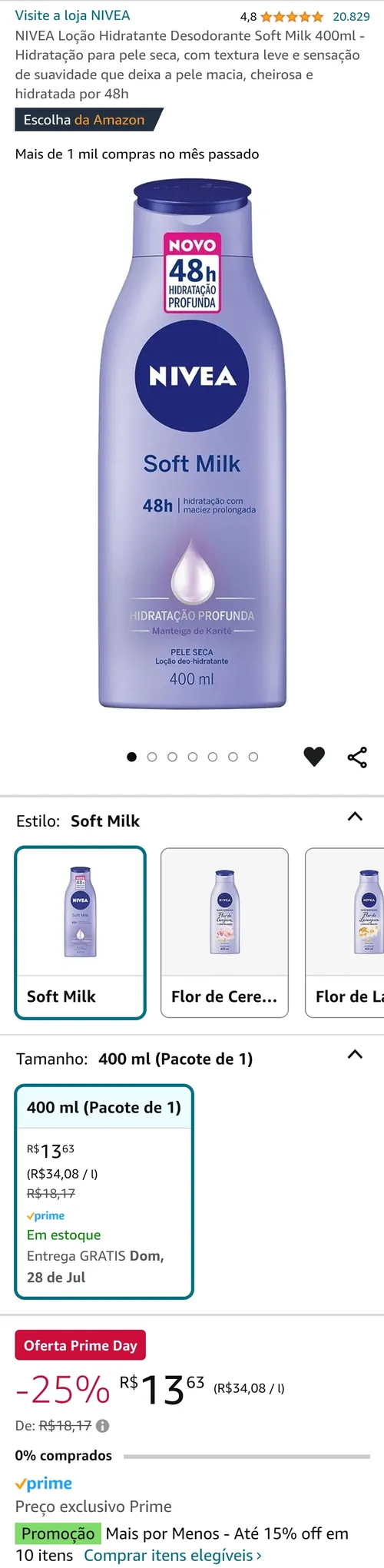 Imagem na descrição da promoção