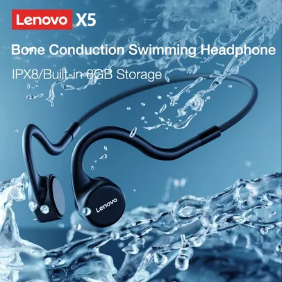 Fone de Ouvido Lenovo X3 Condução Óssea Bluetooth