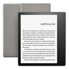 Kindle Oasis, tela de 7” sensível ao toque de alta resolução, à prova d’água, iluminação embutida, Wi-Fi - R$1000