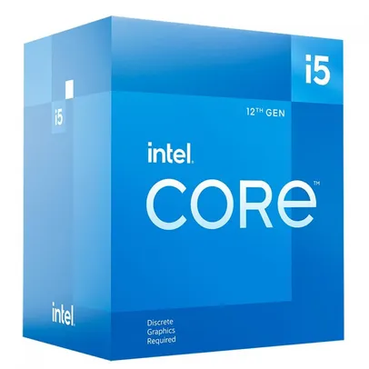 Processador Intel Core i5 12400F 2.5GHz (4.4GHz Turbo), 12ª Geração, 6-Cores 12-Threads, LGA 1700, BX8071512400F