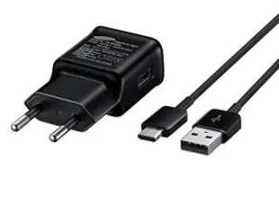 Carregador Samsung EP-TA20BBBCGBR Fast Charge Tipo C c/ Cabo Preto | R$70