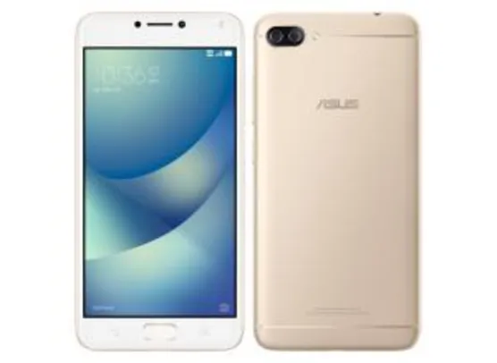 Smartphone Asus Zenfone 4 Max ZC554KL Dual Chip Dourado Tela 5.5" 4G+WiFi Android 7.0 Dual Câmera 13MP + 5MP 32GB - R$ 900