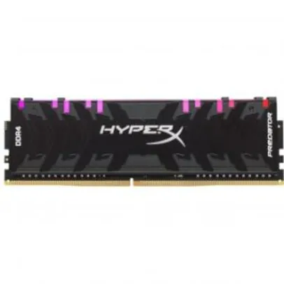 MEMÓRIA DDR4 KINGSTON HYPERX PREDATOR RGB, 8GB 2933MHZ, HX429C15PB3A/8