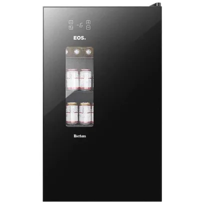 Foto do produto Cervejeira Eos Bierhaus 100 Litros Black Glass Frost Free Ece120 110V