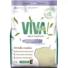 Areia Higiênica Viva Verde Limpeza Plena para Gatos