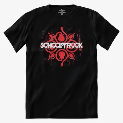 Camiseta School of Rock - Guitar kaleidoscope - Preta