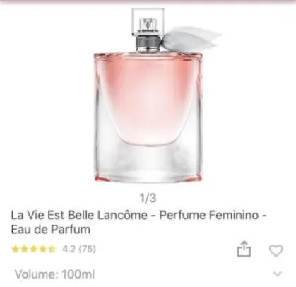 [MAGALUPAY R$150 de volta ] La Vie Est Belle Lancôme - Perfume Feminino 100ml