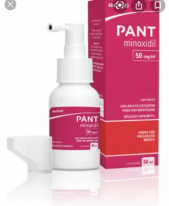 Pant - Minoxidil (2 frascos + spray). R$81