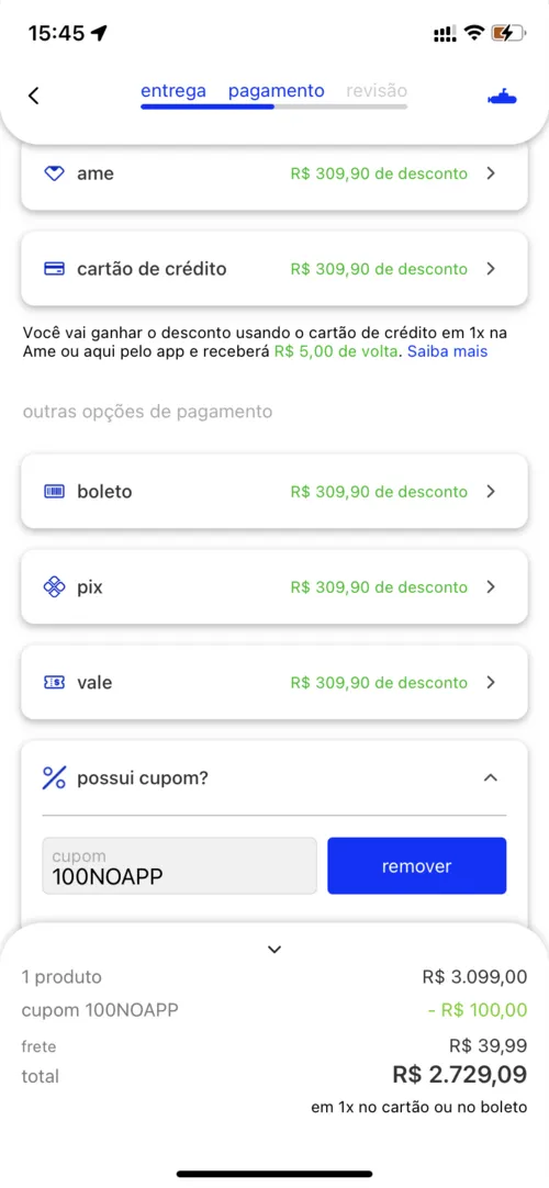 Imagem na descrição da promoção