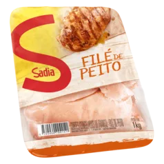 Filé de Peito de Frango Congelado SADIA Bandeja 1kg | R$ 11