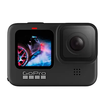 Câmera GoPro HERO9 Black à Prova D'água com LCD Frontal, Vídeo em 5K, Foto de 20 MP, Transmissão Ao 