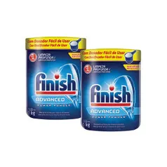 Kit com 2 Detergente em Pó Finish 1Kg | R$38,25