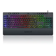 Teclado Gamer Redragon Shiva Preto RGB K512RGB ABNT2