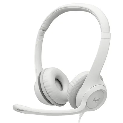 Headset Logitech H390 USB Branco - 981-001285