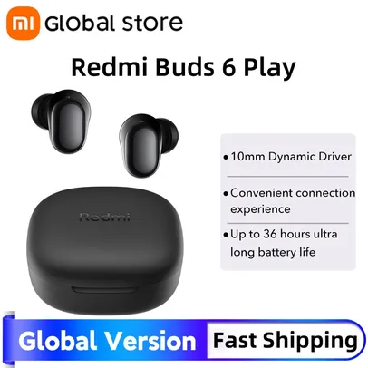 [Com Taxa] Fones TWS 10mm Redmi Buds 6 Xiaomi