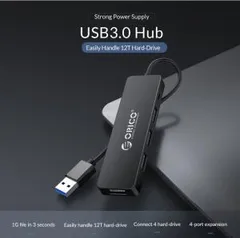 ORICO High Speed 4 Ports USB 3.0 HUB With Power Supply Port USB2.0