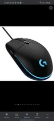 [Ame R$ 104] Mouse Óptico Logitech G203 USB RGB 8.000 DPI - R$124