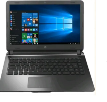 Notebook HP 14-ap020 Intel Core i3 4GB 500GB Tela LED 14" W10 Chumbo por R$1400