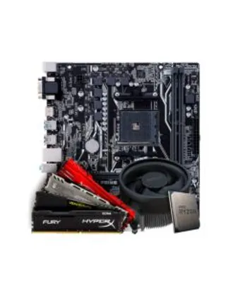 KIT UPGRADE PLACA MÃE ASUS PRIME A320M-K DDR4 + PROCESSADOR AMD RYZEN 5 3500 3.6GHZ + MEMÓRIA DDR4 8GB | R$1619