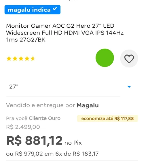 Imagem na descrição da promoção