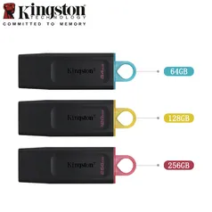 Kingston-Unidade Flash USB para Computador, Pendrive Flash DTX, Memory U Disk, High Capacity, USB 3.2, Gen1, 64GB (Pen drive) 