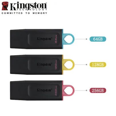 Kingston-Unidade Flash USB para Computador, Pendrive Flash DTX, Memory U Disk, High Capacity, USB 3.2, Gen1, 64GB (Pen drive) 