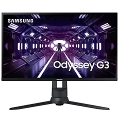 Monitor Gamer Samsung Odyssey 27", FHD, 144 Hz, 1ms, com ajuste de altura, HDMI, DP, VGA, Freesync, 