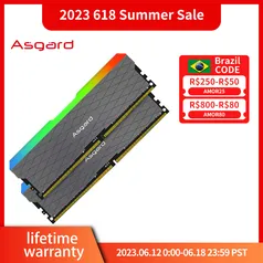 Memory Ram Asgard - Dual Channel, RGB, DDR4, 16GB x 2, 3200MHz, PC4-25600, 1.35V, Series W2.