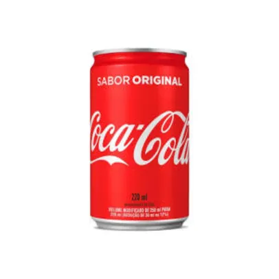 [APP/Retirada] Coca Cola lata 220ml por R$1