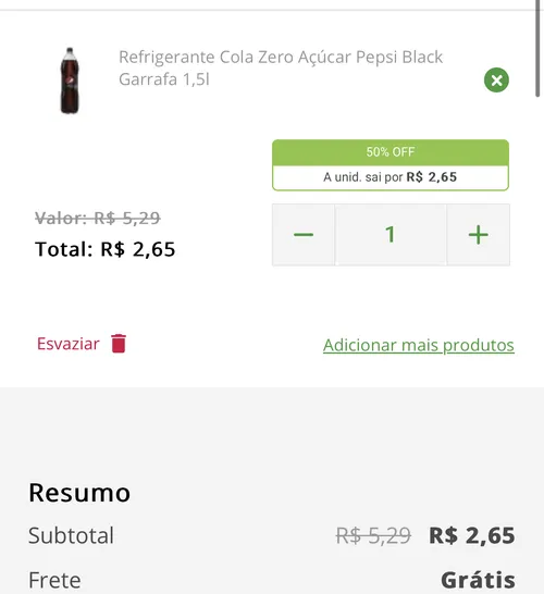 Imagem na descrição da promoção