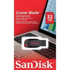 [R$ 11,90 com AME] Pen Drive 32gb Z50 Cruzer Blade Sandisk R$23